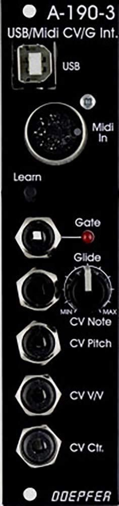 Doepfer A-190-3 USB MIDI to CVモジュラーシンセ A-190-3V USB/MIDI-to-CV/Gate Interface - A-100 Eurorack