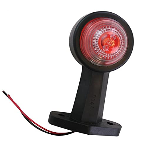 ProPlus 343717 Umrissleuchte rot/weiß 120mm gerade E-Typ geprüft mit 12V Glühbirne