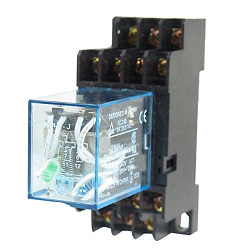 Image of DC 24V Coil 14 Pin Electromagnetic Power Relay MY4N-J w Socket 5pcs