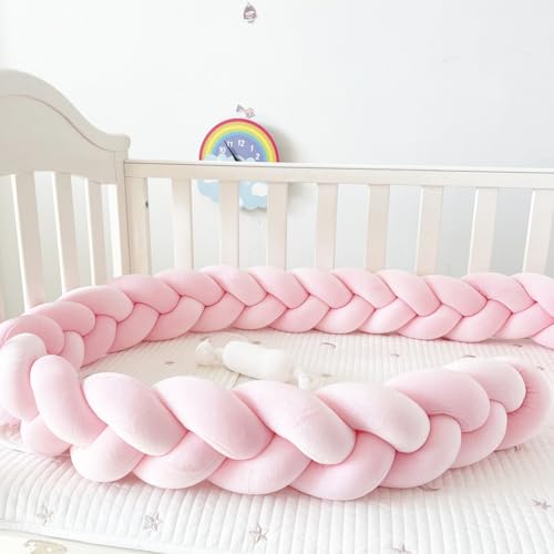 HJZPWB Cojín Protección contra Caídas Anticolisión Chichonera Cuna Adecuado Cojines Decorativos Alfombra Anticolisión Protección Cama Trenza para Proteger Bebe Y Decorar La Cuna,A10,100cm
