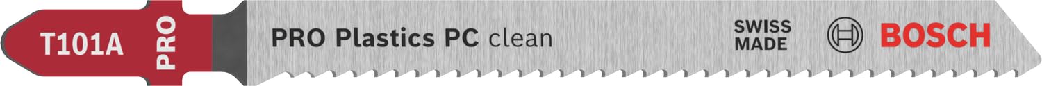 Bosch Professional 3x Jigsaw Blade T 101 A Special for Acrylic (for Plastic & Polycarbonate sheets, Accessories Jigsaw)
