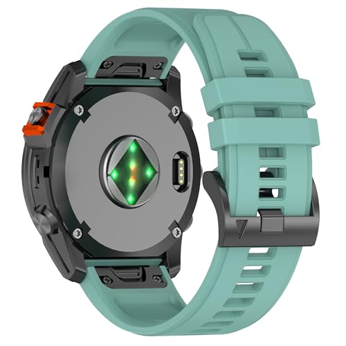 Image of XMUXI Compatible with Garmin Fenix 7X Pro Watch Band,Silicone Sport Strap 26mm for Fenix 8 51mm /Fenix 7X,6X,6X Pro,5X,5X Plus,3 HR,Tactix,Enduro,Instinct 2X,Quatix 3(No Watch)