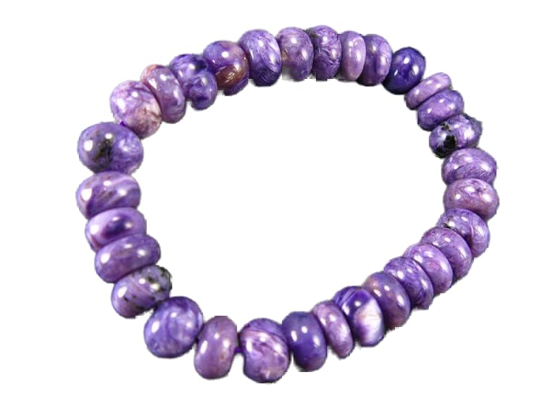 Bracelet charoite 10mm pour équilibrer vos séances de yoga