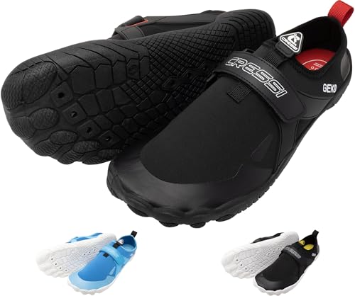CRESSI Geko Shoes Black/Red 41 - Scarpa da Scoglio Unisex Ideale per Un’Esperienza Immersiva nell’Ambiente Acquatico con Una Connessione Diretta al Fondale Marino, Nero/Rosso, 41