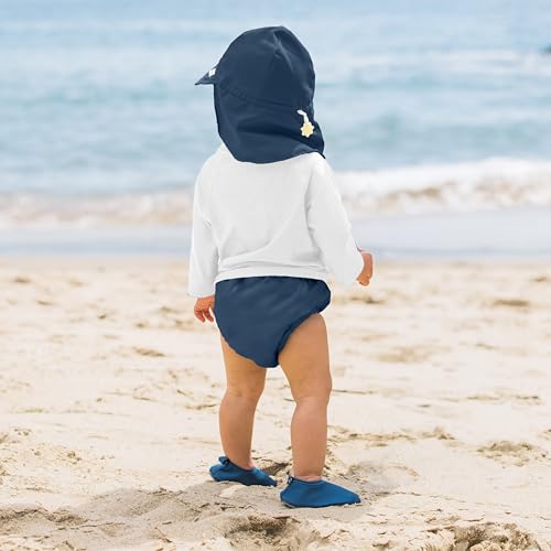 Image of green sprouts Unisex Swim Diaper Navy Solid-12 Months