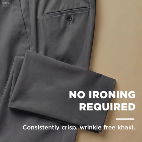 Image of Haggar Men's Classic Fit Premium No Iron Khaki Pant