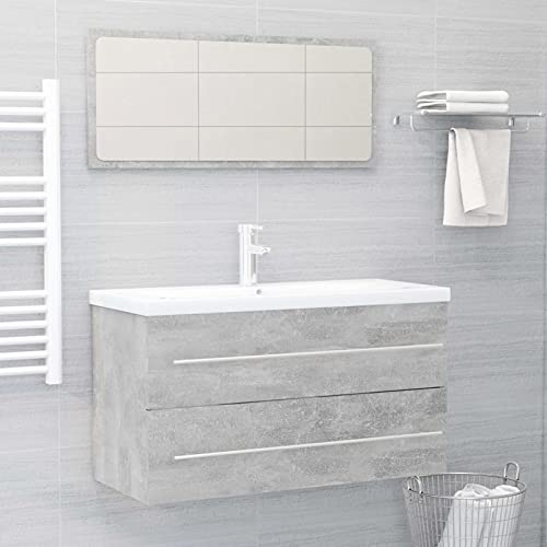 🛒【Set Arredo Bagno】Questo mobile elegante presenta 1 cassetto, offrendo ampio spazio per riporre gli oggetti nel vostro bagno.