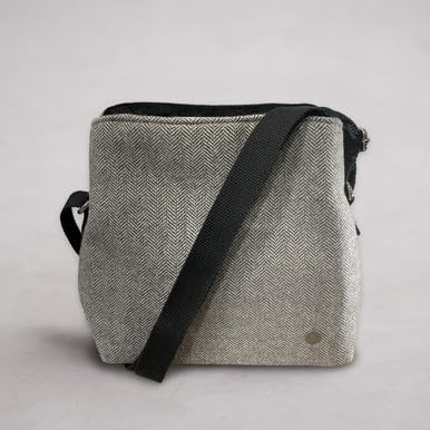 Susan Tweed Crossbody Grey Herringbone3