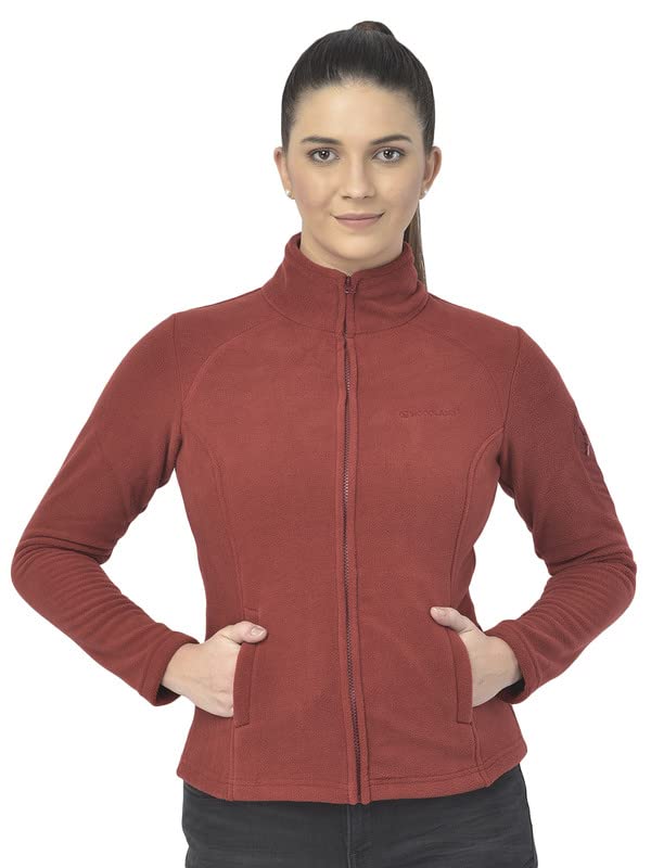 Woodland Women Polyester High Neck Casual Regular Fit Sweatshirt-image-45