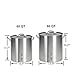 Mr. T&J Pefriend BREAUXS 80 Quart Stainless Steel Stock Pot with Raised Deep Steamer Strainer, Boil Basket
