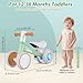 Liberry Baby Balance Bike with Light Up Wheels Age 1 2 3 Years Old, No Pedal 4 Silence Wheel Toddler Bike, First Baby Riding Toy Birthday Gift for Boys Girls (Green)