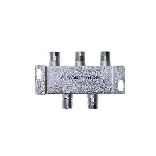 4 Way Bi-Directional 5-2300 Mhz Coaxial Antenna Splitter For Rg6 Rg59 Coax Cable Satellite Hdtv Corrosion Resistant (4 Ports) #TOP2