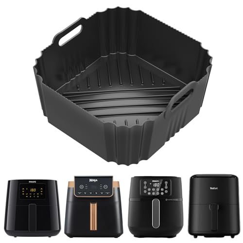 ENSINE Airfryer - Stampo in silicone per Philips Essential XL 6,2 l, serie 5000 XXL, accessorio Airfryer per Tefal Easy Fry Max 5L, accessorio per friggitrice ad aria calda NINJA MAX PRO 6,2 l, 1