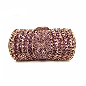N/A Kleurrijke strass Crystal Evening Koppelingen tas trouwjurk bruids diamant kettingen schouderhandtassen portemonnees (Color : As shown, Size : One size)