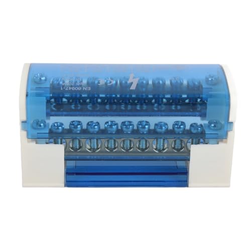 Bloc de jonction monophasé 125A 2x20 pôles pour boîte de distribution rail DIN