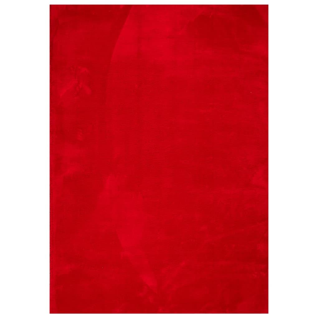 Tapis de salon moderne rouge HUARTE 200x280 cm pour un séjour élégant