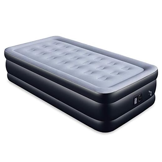 AYCLIF Upgraded Air Mattress Twin Size Blow Up Raised Airbed, Cup Hole Inflatable Mattress Built-in Electric Pump Easy to Transport & Store Repair Patches Included, 80x39x18 inches