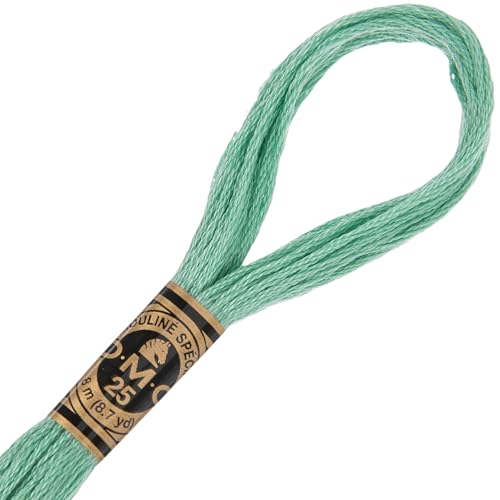 Image of Hobby Lobby DMC Cotton Embroidery Floss - 563 Light Jade Green, Set of 12