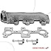 A-Premium [V6 3.6L 3.7L] Right Engine Exhaust Manifold Kit Fit for Ram 1500 2011-2016, Dakota 2011 & Dodge Ram 1500 Dakota 2004-2010, Durango 2004-2009 & Mitsubishi Raider 2006-2009, W/Gaskets