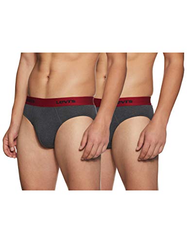 Image of Levi's Men Cotton 019 Classic Brief with Contoured Double Pouch, Tag Free Comfort & Smartskin Technology (Pack of 2)