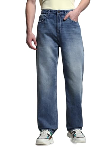 Image of Jack & Jones Men's Loose Fit Jeans | High Rise | Jeans for Men