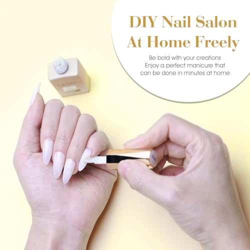 Image of CANNI Milky White Gel Nail Polish - 1Pcs Translucent Jelly Gel Polish Neutral Color Soak Off LED Nail Manicure Salon DIY