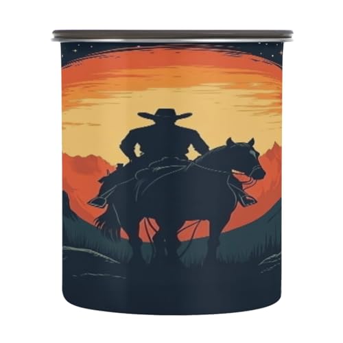 Bote de café hermético ATTX acero inoxidable 900ml