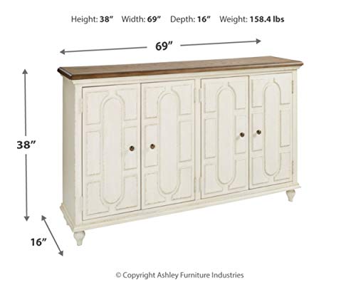 Signature-Design-by-Ashley-Roranville-French-Country-Accent-Cabinet-or-Server-White Signature Design by Ashley Roranville French Country Accent Cabinet or Server White