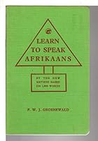 Learn to Speak Afrikaans 0869852787 Book Cover