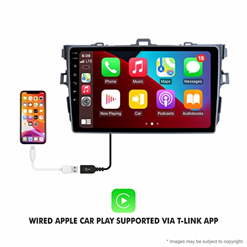 Image of 9 Inches Advanced Car Radio Receiver Android 10 System for Toyota Etios Liva with 2Gb /16Gb Ram & ROM with Apple Carplay & Android Auto - Bluetooth