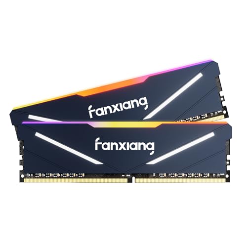 fanxiang RGB RAM DDR4 16 GB (2x8 GB) 3600 MHz CL18 V1.35, Memoria RAM de Overclocking para Computadoras de Escritorio para Juegos, Compatible con Intel XMP 2.0 y AMD