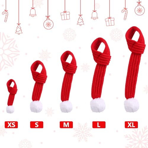 Naler Hunde Weihnachten Schal Weihnachtskostüm Hundekleidung Haustier Weihnachtsschal Weihnachts-Schal Rot Hundekostüm groß XL