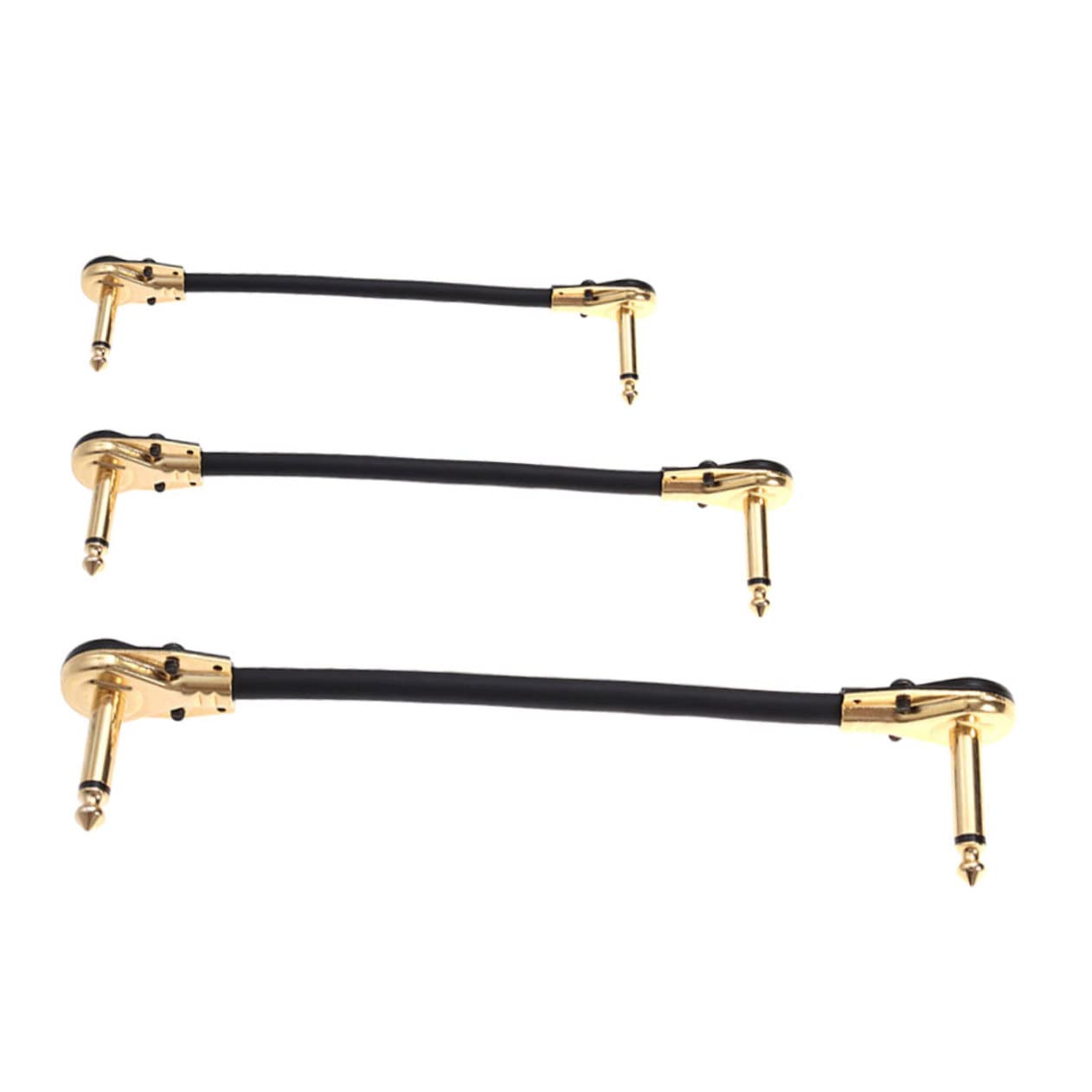 Toyvian 2 Set Linea Audio Accessori Per Chitarra Elettrica Estensione Filo Di Chitarra Basso Cavi Dello Strumento Cavo Filo Audio Cavi Audio Rame Nero 3 Pezzi*2