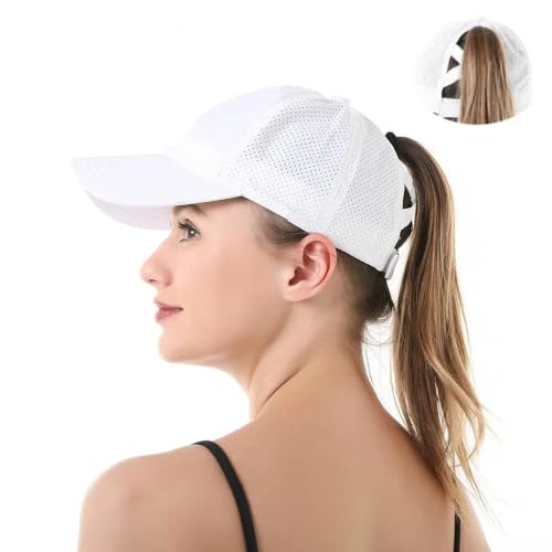 Lista de Cachuchas Blancas para comprar hoy. 46 EVD-X Gorra Deportiva Mujer y Hombre para Cabello Largo Actividades al Aire Libre Ajustable Secado Rápido Sol Sombrero Gorra Beisbol Caminata Pesca Golf Senderismo 4x4 (X-5773)