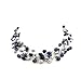 Multi Strand Black/Gray (multi-color) Freshwater Floating Cultured Pearl Necklace