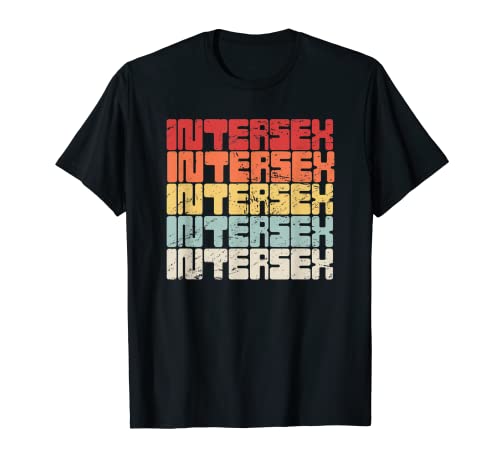 Retro Vintage Intersex Pride Flagge / Intersex T-Shirt