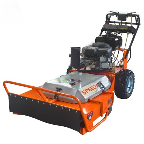 36 Inch Walk Behind Brush Mower - 20HP Heavy-Duty Brush Cutter for Agriculture, Farming, and Lawn Care, Ideal for Dense Grass and Overgrown Terrain