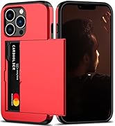 Nvollnoe for iPhone 13 Pro Case with Card Holder Heavy Duty Protective Dual Layer Shockproof Hidd...