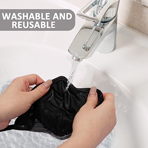 Extreme Comfort Cotton Black _Masks Cloth With Nose Bridge Wire- Reusable Washable Black Face _Mask For Women Men Home Office Work Outdoors (8-Pack) #TOP4