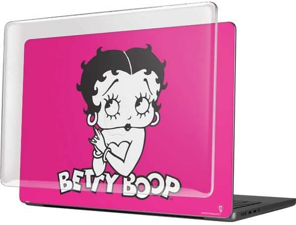 Skinit Case + Skin Compatible with MacBook Pro 14in (2021) - Officially Licensed Betty Boop Betty Boop Pink Background Design