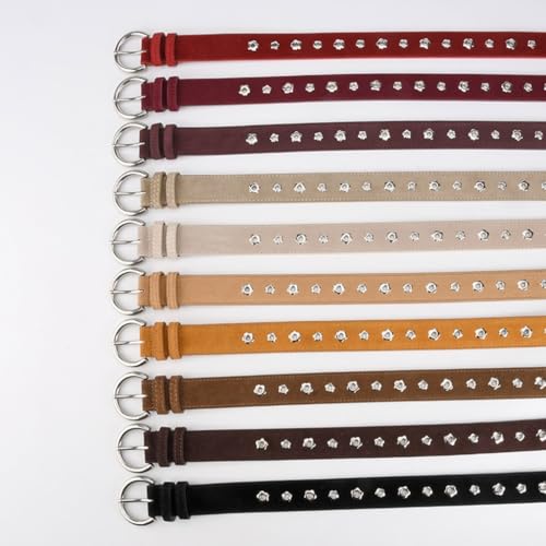 Fashionable Thin Leather Belt Casual Dress Waist Belt Jeans and Pants Waistband for Everyday Wear3