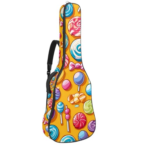 Sac pour guitare acoustique 101,6 cm imperméable jaune à motif