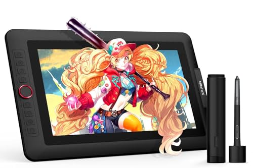 XPPen Artist 13.3 Pro V2 Tavoletta Grafica con Schermo da 13,3 pollici, Penna 16384 livelli, 8 tasti rapidi, Supporto incluso, Compatibile con Windows Mac Android