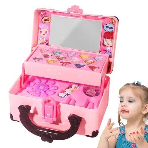 Kit de maquillage pour filles haut de gamme avec accessoires de maquillage et mallette rigide