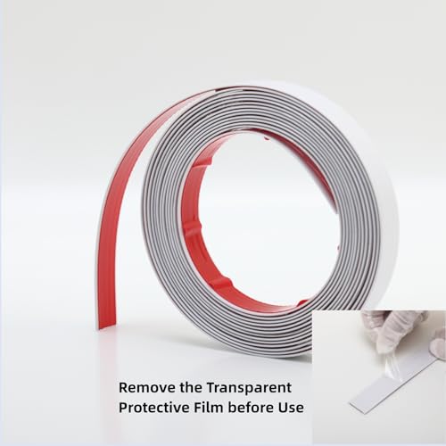 image for Trimold White Molding Trim Peel and Stick, Flexible Mirror Border Desi