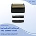 Replacement Head Compatible with BaByliss FX3 Foil Shaver, Replacement Blade Compatible with BaByliss Pro FX3 Foil Shaver Replacement Head, FXX3RFB Black Razor Replacement Foil Head with 2 Cutter-1PCS