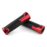 100% nagelneu Tdz Fabrik Lenker Motorradlenkergriffe CNC-Aluminium Keine-Rutsch-Gummi for Cagiva Raptor 650 Raptor 1000 (Color : Red)