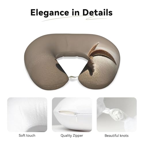Almohada de viaje de espuma viscoelástica negra miniatura 4