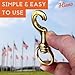 Flag Clips for Rope 4-Pack - Durable 3.2” Bronze Brass Snap Clip with Swivel Eyelet - Best for Flag Poles with Halyard Rope - 4 PCS Flag Pole Clips by Hieno Supplies - Flag Rope Clips for Flagpole