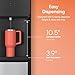 Brio CLTL130SS 130 Series Top-Load Water Cooler Dispenser for 3- and 5-Gallon Bottles, Hot & Cold, Spill-Free Loading, Child Safety Lock, Energy Star 3.0, Black & Stainless